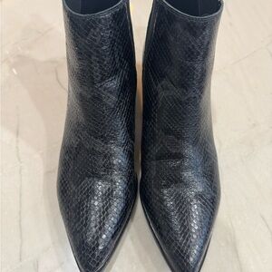 Marc Jacobs Black Ankle Booties with Textured Design